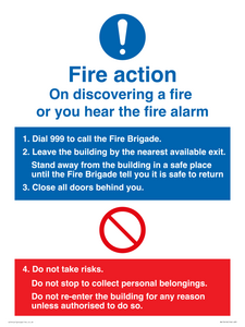 Basic Fire Action Notice